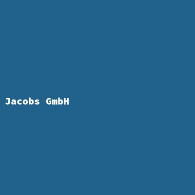 Hersteller: Jacobs GmbH