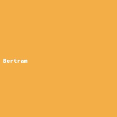 Hersteller: Bertram