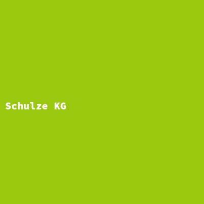 Hersteller: Schulze KG