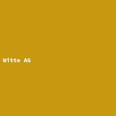 Hersteller: Witte AG