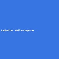 Lebhafter Wolle-Computer