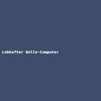 Lebhafter Wolle-Computer