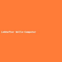 Lebhafter Wolle-Computer