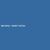 Adretter Stahl-Teller