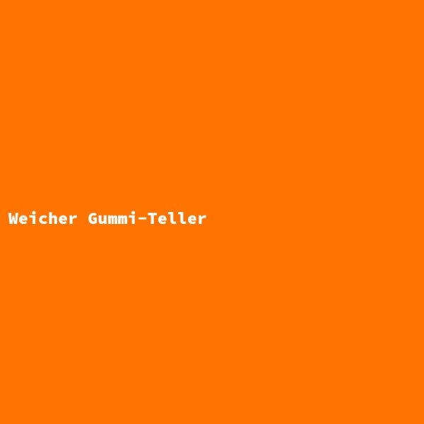 Weicher Gummi-Teller