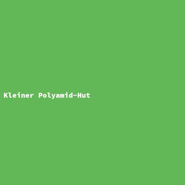 Kleiner Polyamid-Hut