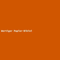 Wertiger Papier-Bikini