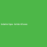 Schmieriges Seide-Kissen