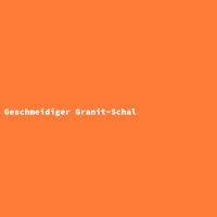 Geschmeidiger Granit-Schal