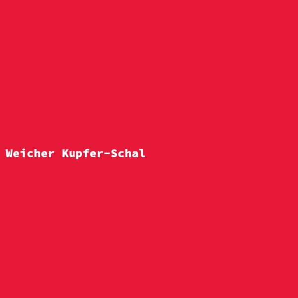 Weicher Kupfer-Schal